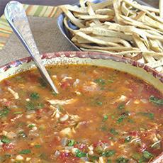 Chicken Soup with Tortilla